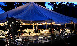 outdoor event in a tent